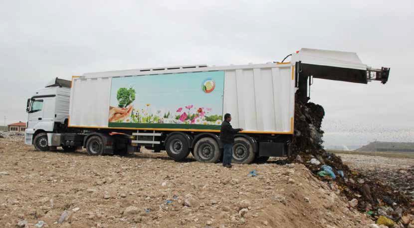 WASTE TRANSFER TRUCK AND SEMI-TRAILER (COMPRESSION)