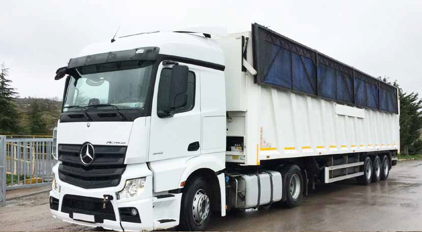 WASTE TRANSFER TRUCK AND SEMI-TRAILER (WALKING FLOOR)