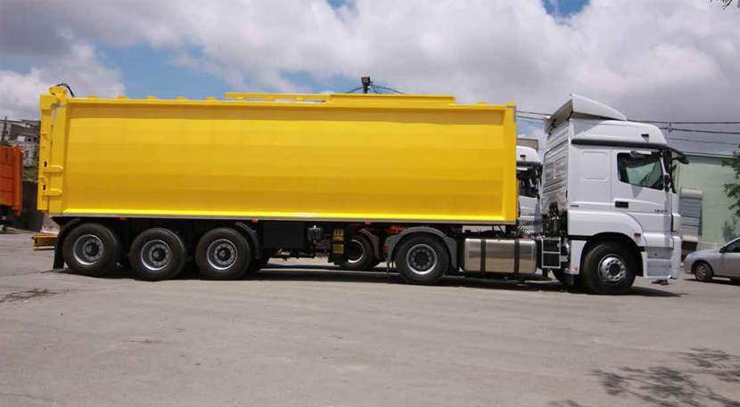 SOLID WASTE TRANSFER SEMI TRAILERS